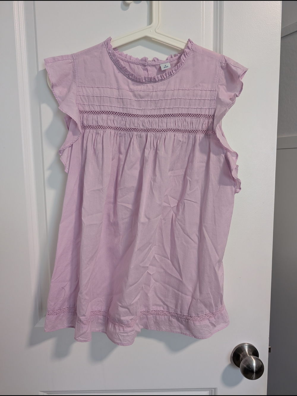 Old Navy Lilac Ruffle Neck Tunic